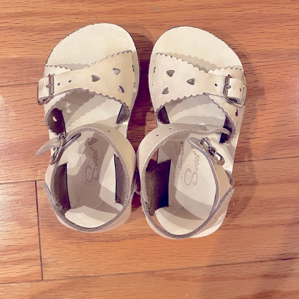 Saltwater White Sandals